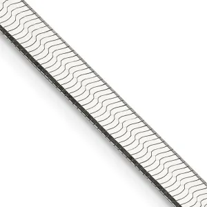 Sterling Silver 4.5mm Magic Herringbone Chain Necklace