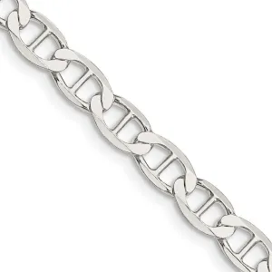 Sterling Silver 5.7mm Flat Anchor Chain Necklace