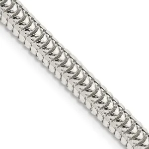 Sterling Silver 5mm Round Snake Chain Necklace