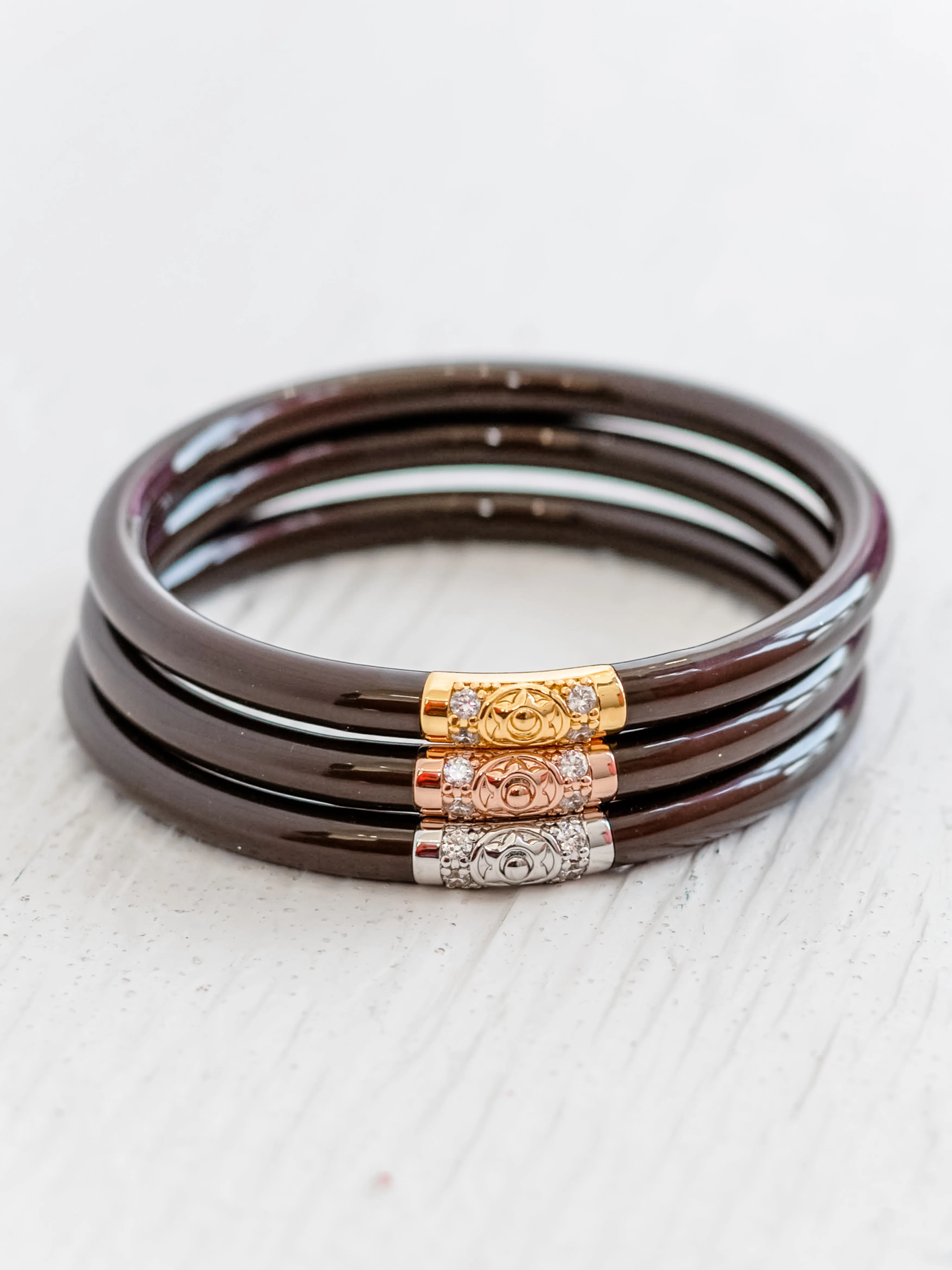 Three Kings All Weather Bangles Chocolate by BuDhaGirl