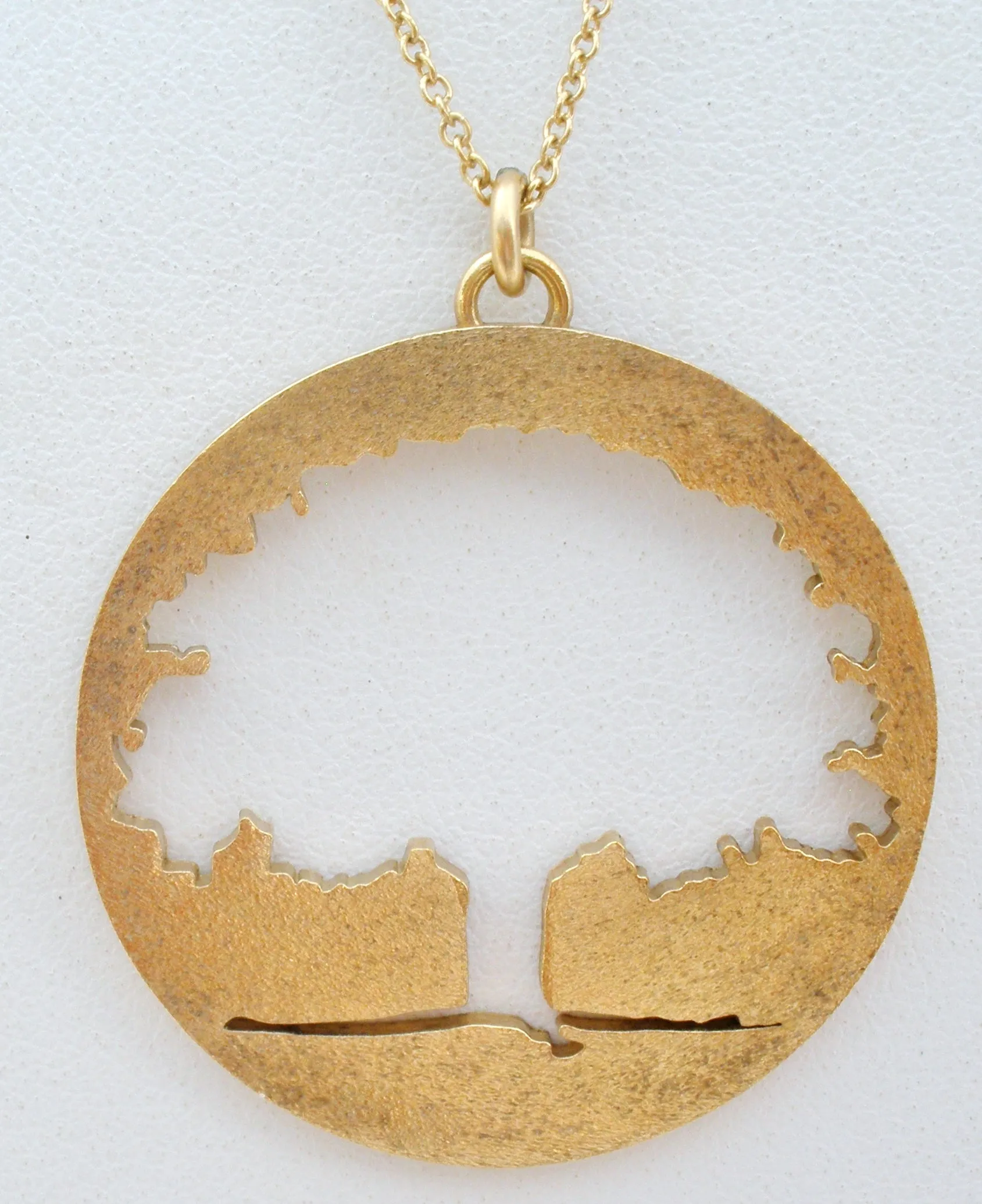 Vermeil Cut Out Tree of Life Pendant Necklace