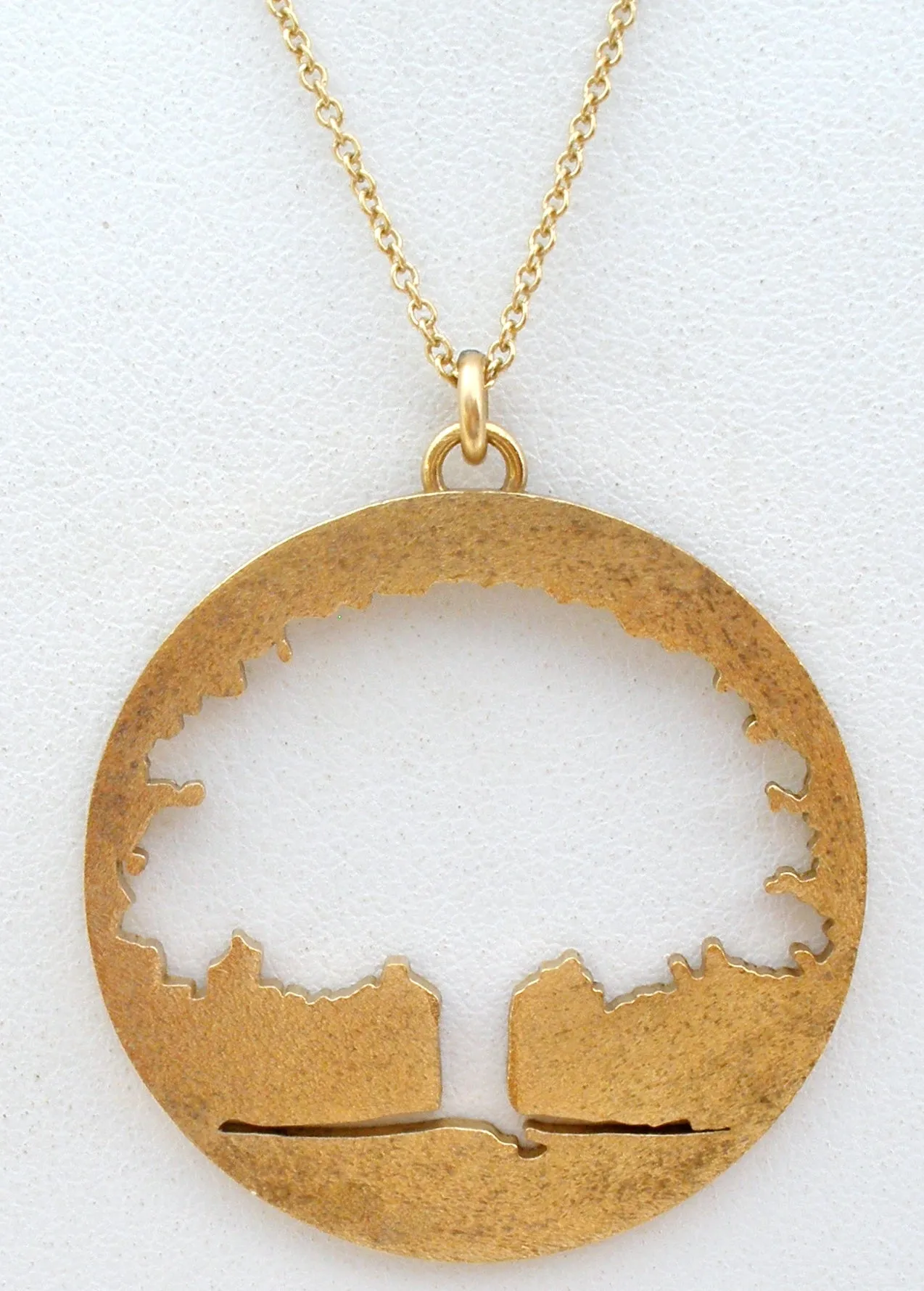 Vermeil Cut Out Tree of Life Pendant Necklace