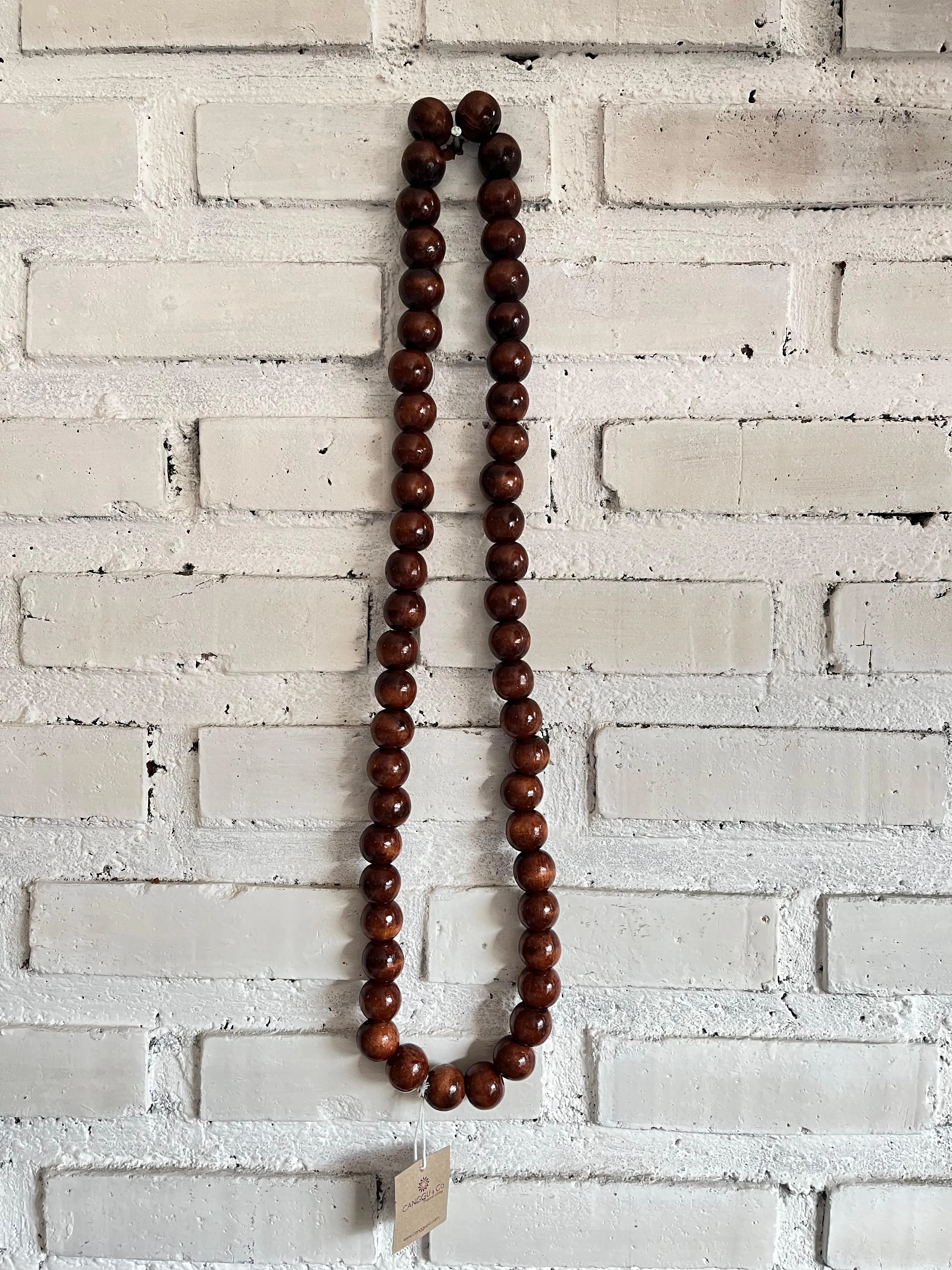 Wooden Beaded Tassel