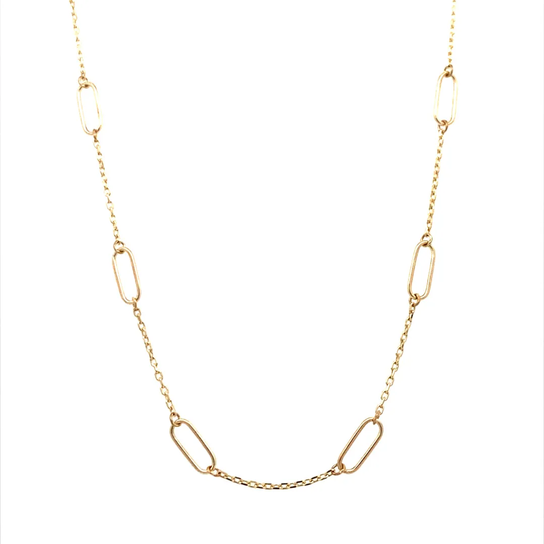 Yellow Gold Fancy Link Gold Chain 3T321/1800